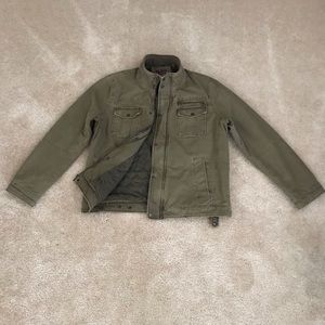 Levi’s green military jacket